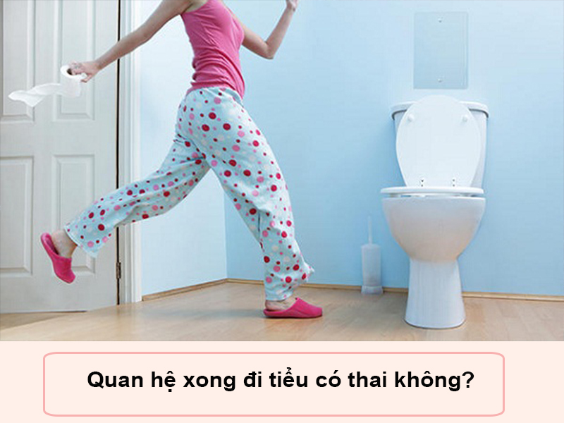 Quan hệ xong đi tiểu không ảnh hưởng đến việc có thai