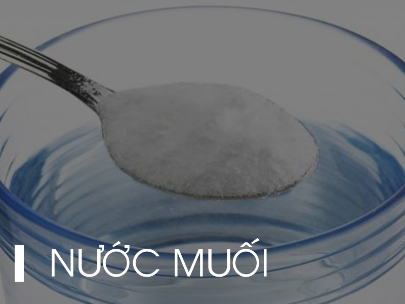 Nước muối giúp sát trùng một cách hiệu quả