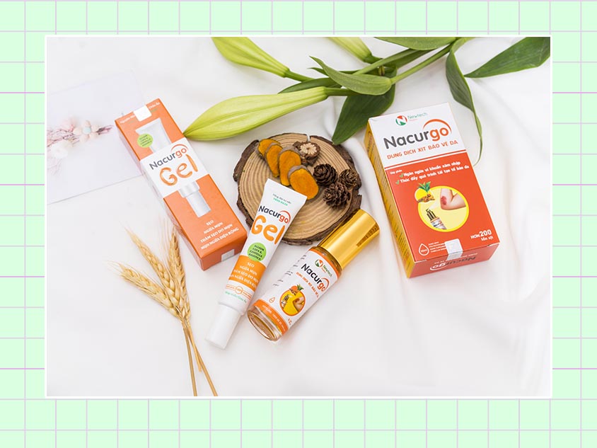 Sản phẩm Nacurgo gel và Nacurgo