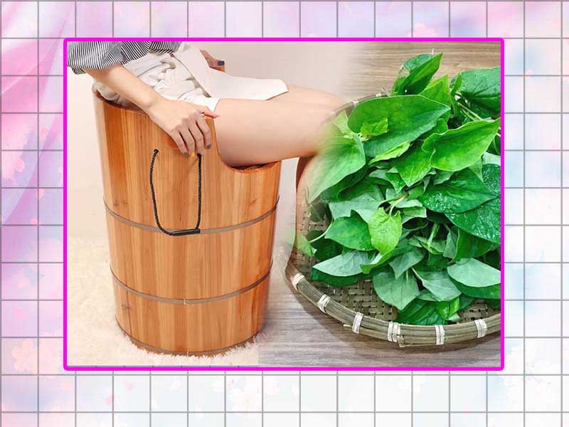 Xông hơi âm đạo bằng rau diếp cá
