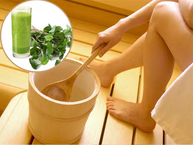 Xông hơi vùng kín bằng nước râu diếp cá