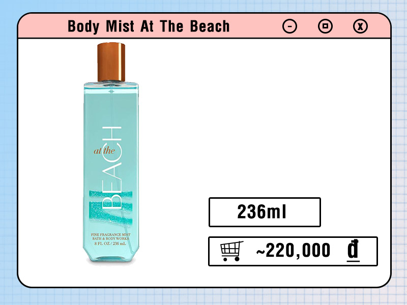 Body Mist At The Beach