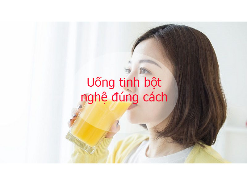Cách uống tinh bột nghệ