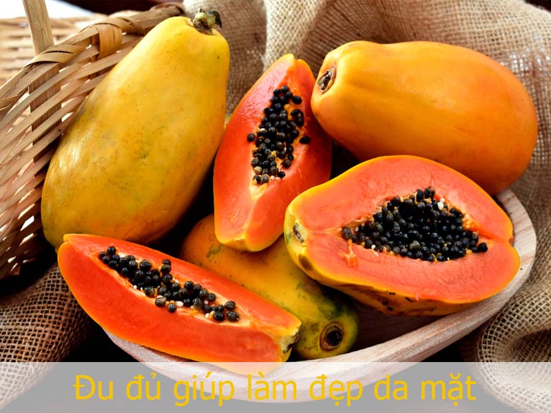 Đu đủ giúp làm đẹp da mặt
