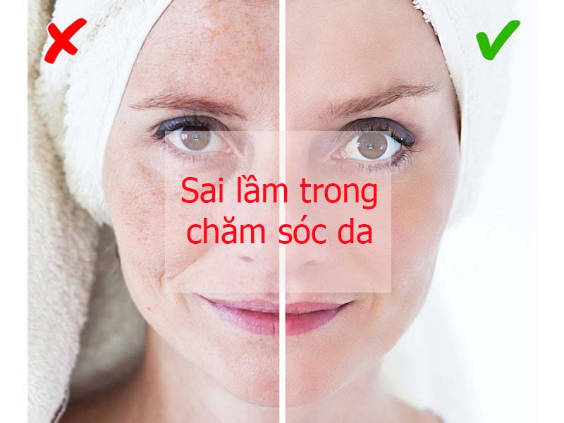 Sai lầm trong làm đẹp da