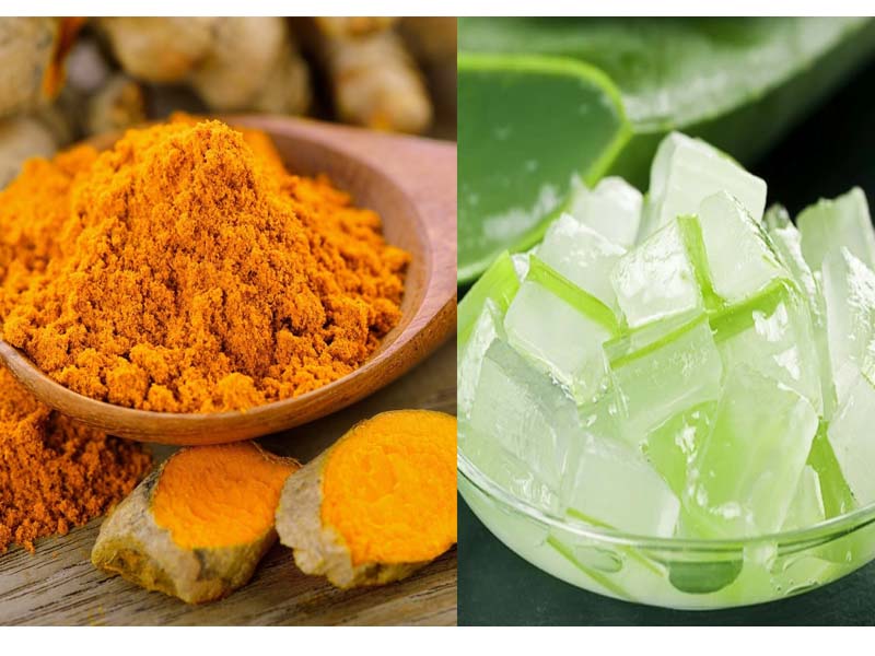 Mặt nạ từ tinh bột nghệ và nha đam