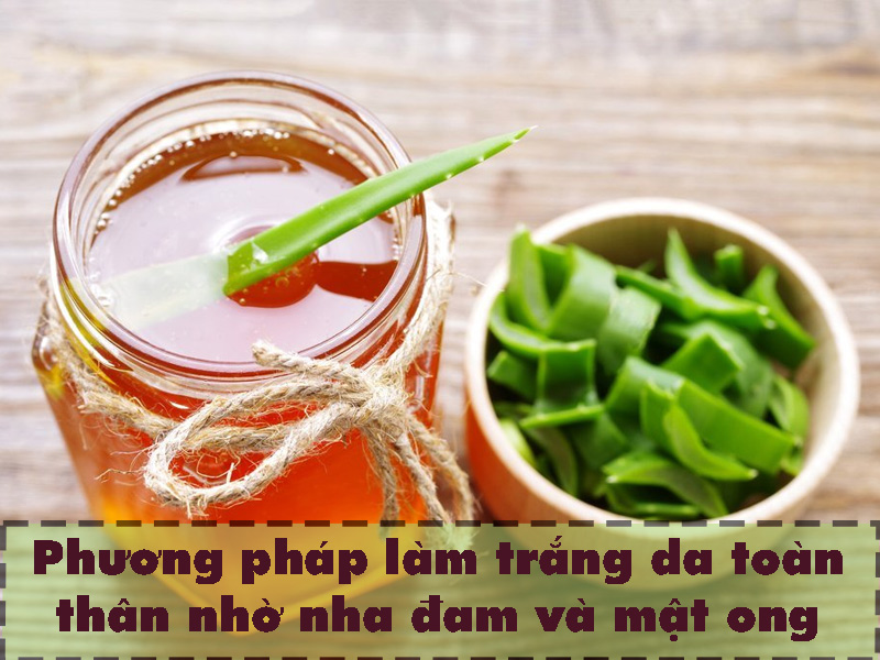 Phương pháp kết hợp nha đam cùng mật ong giúp làm trắng da