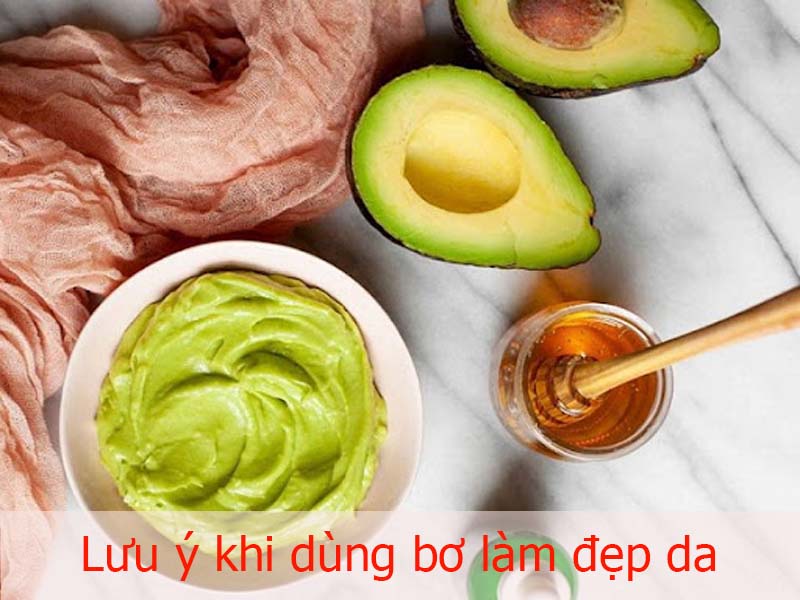 lưu ý khi dùng bơ làm đẹp da
